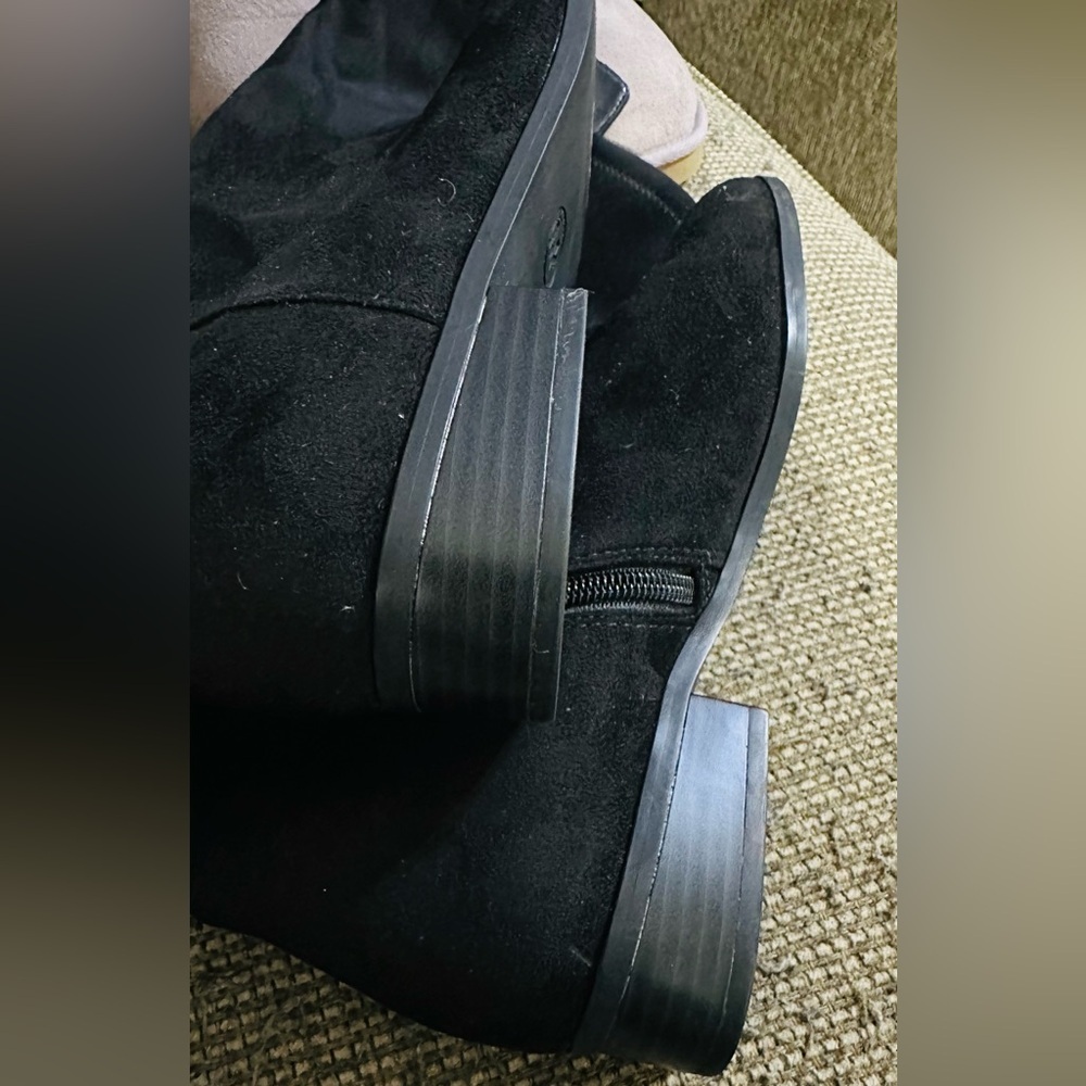 Michael Kors Suede Tall Black Boots - Picture 13 of 15